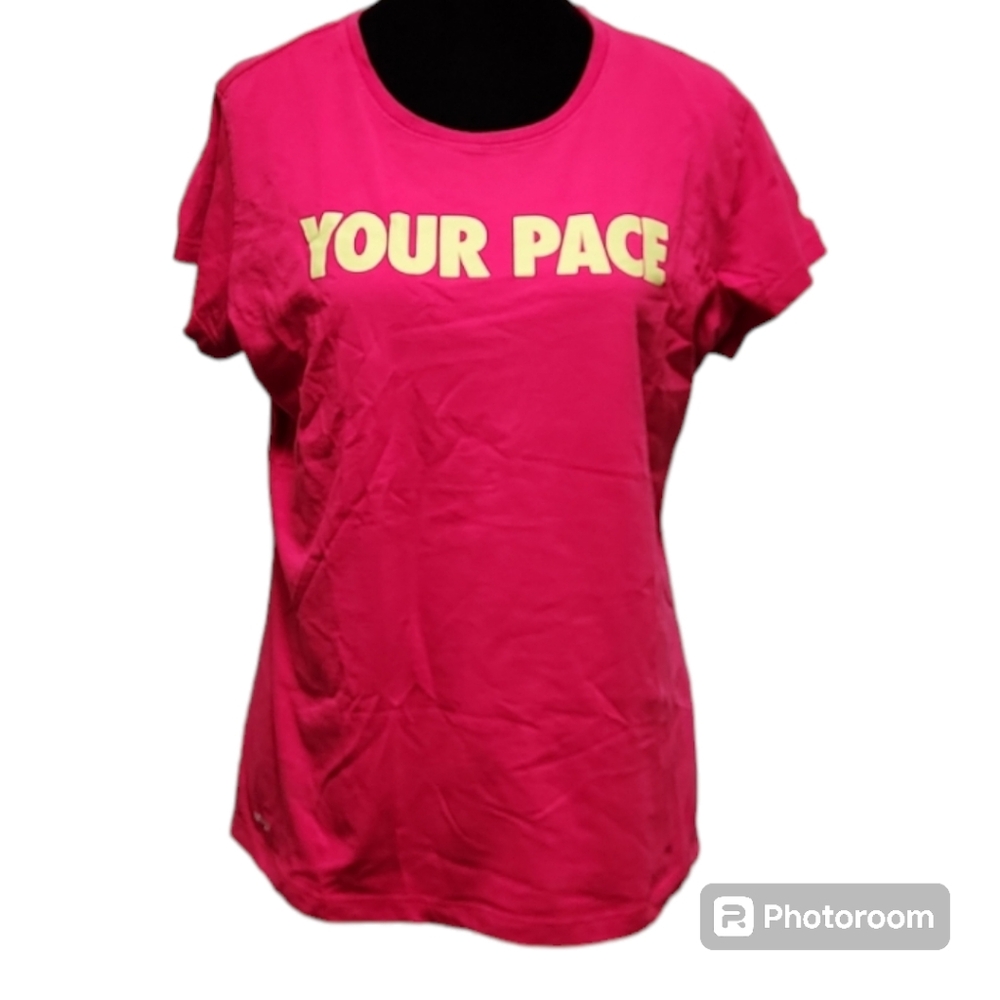 Nike - Dri fit "your pace or mine" pink tee shirt